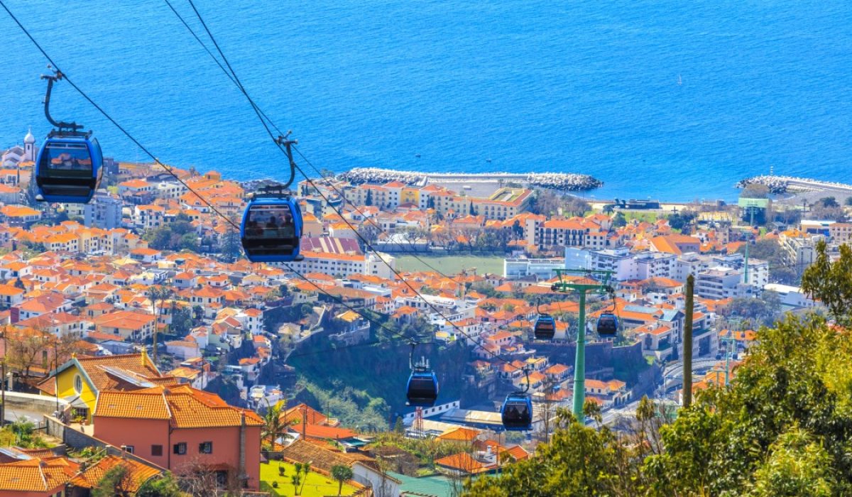 Funchal kabelbaan uitzicht