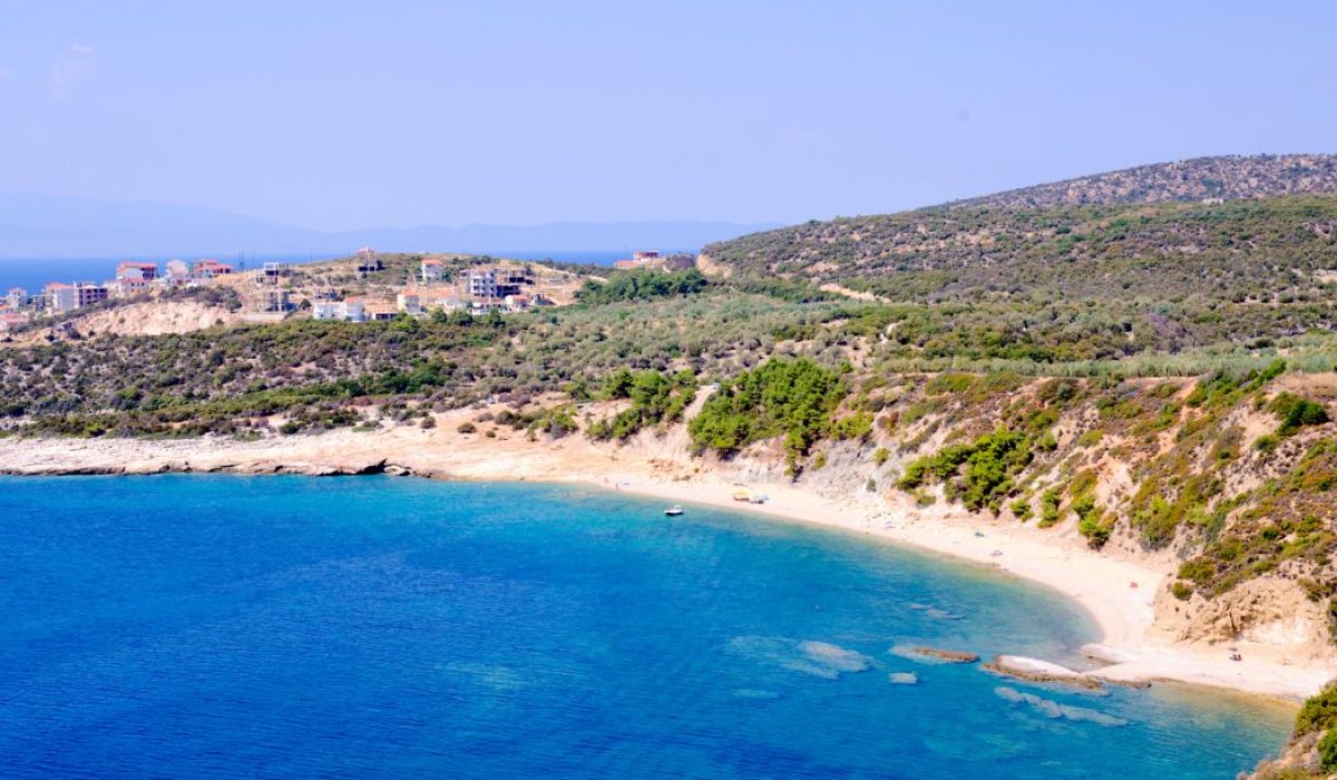 Thassos afgelegen strand